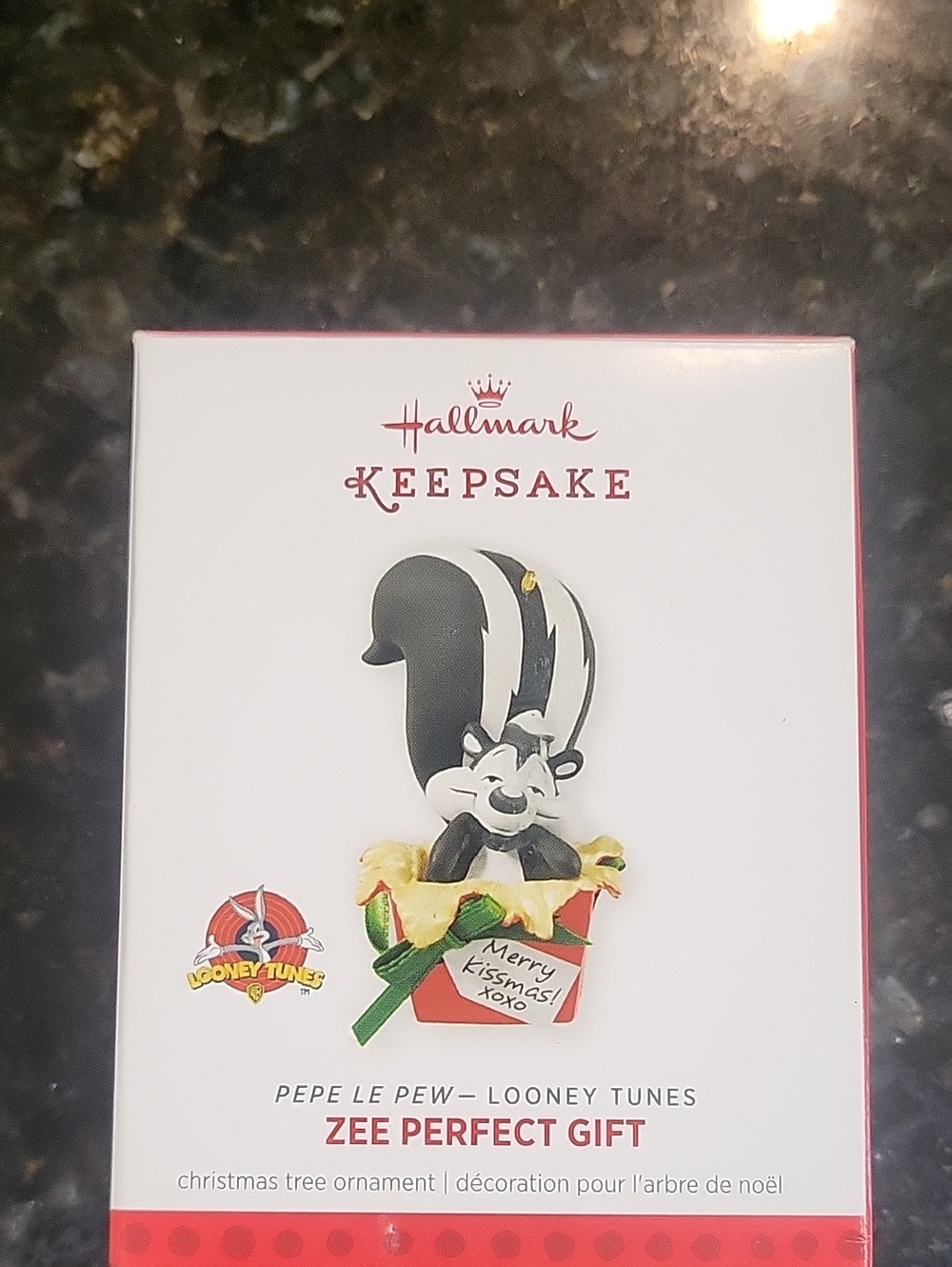 Hallmark Keepsake Pepe Le Pew Ornament - Black, White & Red Gift Accents